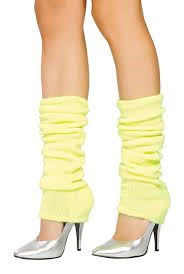yellow leg warmers